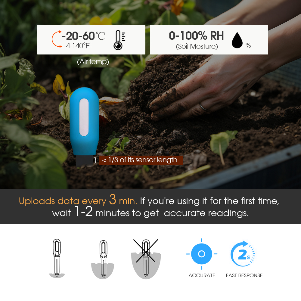 Умный датчик почвы Zigbee для  – обзор и цена Soil Moisture Sensor