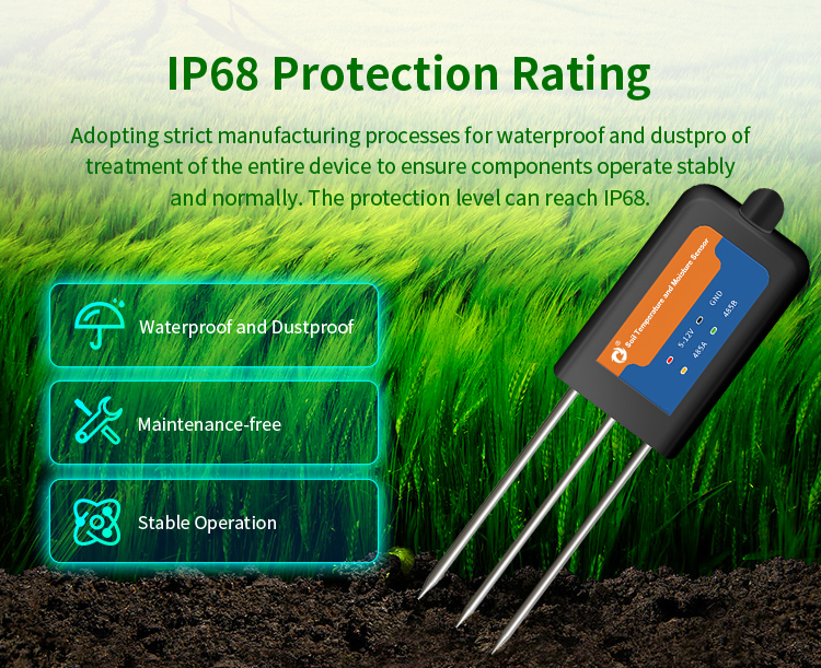 IOT 4G Цифровой почвен Npk Ec  – обзор и цена Soil Moisture Sensor