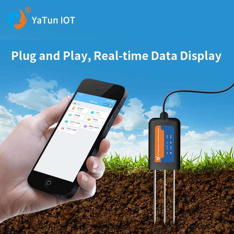 IOT 4G Цифровой почвен Npk Ec  – обзор и цена Soil Moisture Sensor